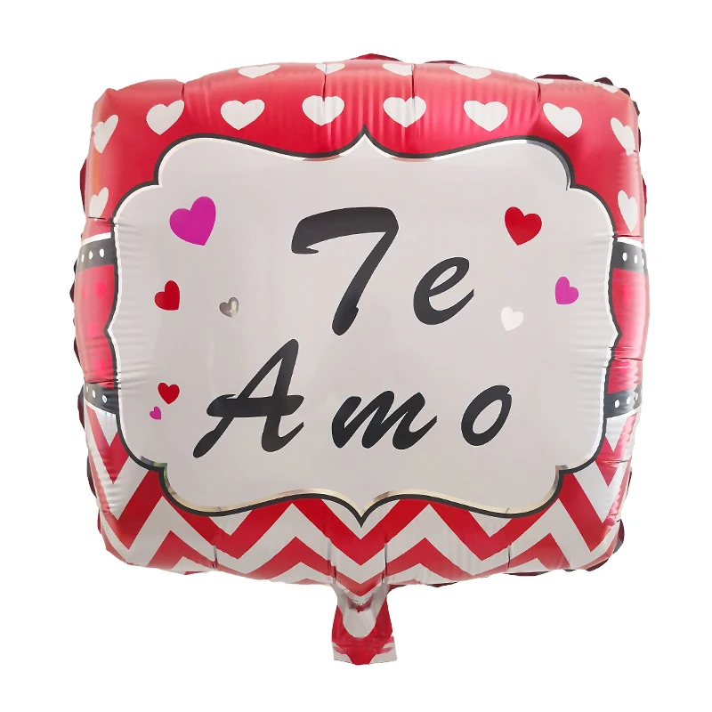 Globos de aluminio de 18 pulgadas para novia y novio, coraz&oacute;n de amor con dise&ntilde;o de Globos de Mylar, helio, para boda y D&iacute;a de San Valent&iacute;n, 50 unids/lote-2