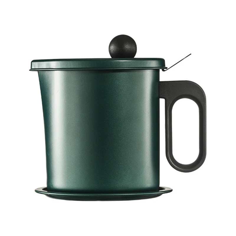 

Aluminum Oil Filter Pot Soup Grease Strainer Stainless Steel Strainer Oil Storage Pot Grease Keeper With Lid Kitchen Tools