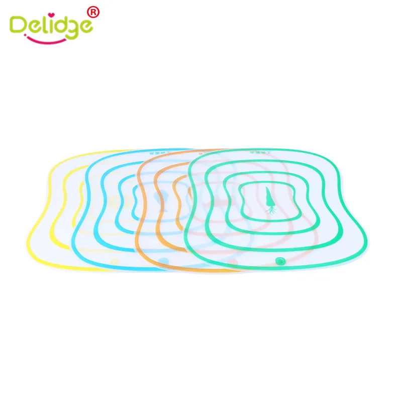 Антибактериальная разделочная доска Delidge 4 шт./компл. для готовки пластиковая