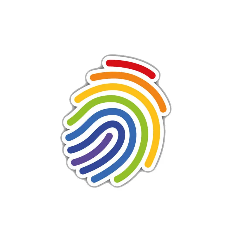 

Мультяшные радужные автомобильные наклейки и наклейки с отпечатком пальца, Обложка, царапины, наклейки, бампер, окно, кузов, виниловый Автом...