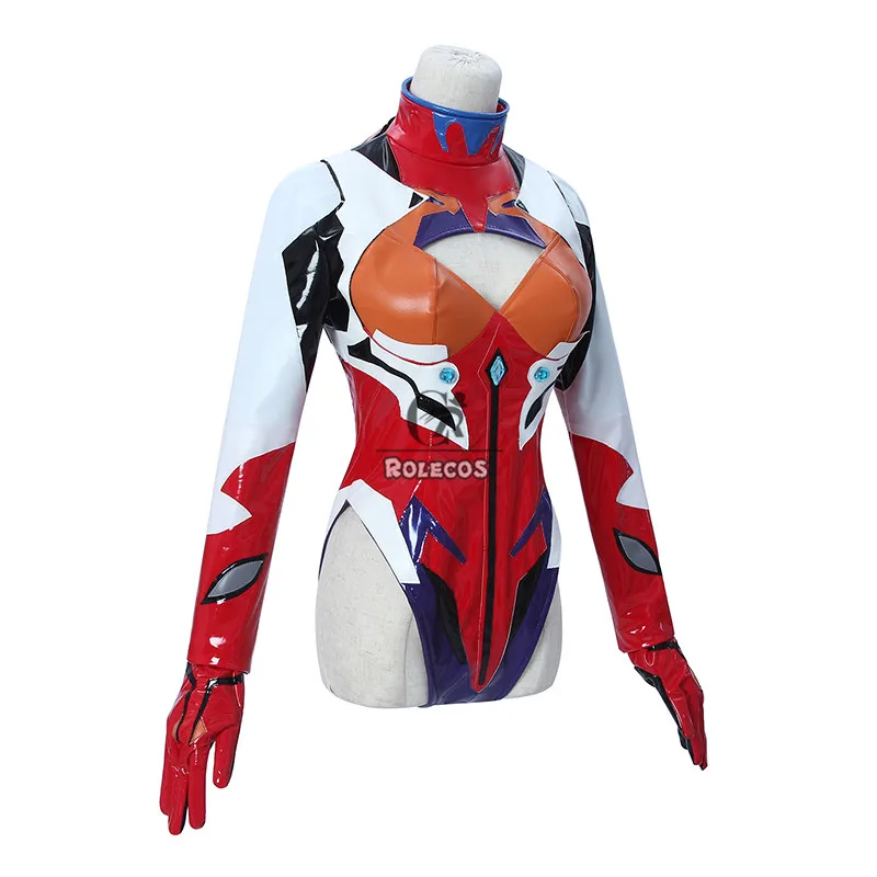 ROLECOS аниме ЕВА АСУКА Косплэй костюм Langley Soryu) сексуальный комбинезон Для женщин