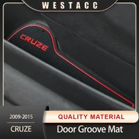 9pcs silicon car door groove mats gate slot pad water cup mats for chevrolet chevy cruze 2009 2015 interior accessories
