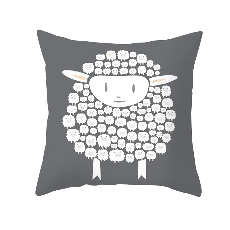 

Cute Lamb Hug Pillowcase Furniture Sofa Office Pillowcase Wholesale