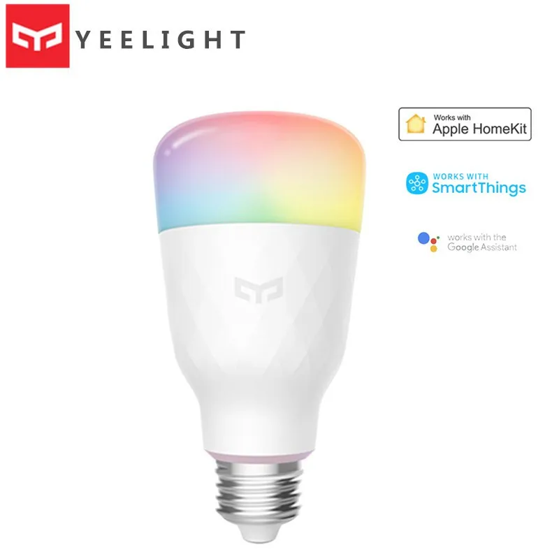Новейшая светодиодная лампа 2020 Yee RGB 1S E27 8 5 Вт 800 люмен смарт лампы WiFi Apple Homekit