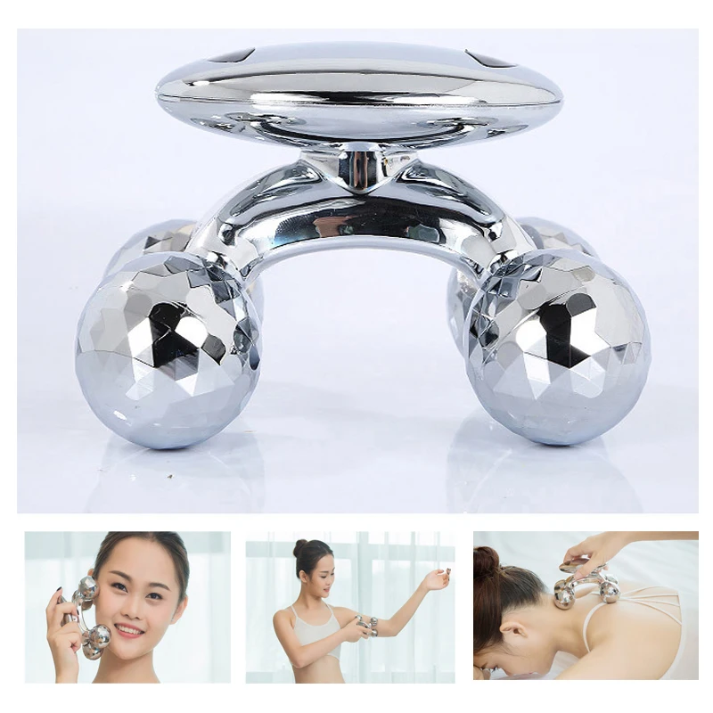 

Multiple Function 4D Massage Roller Manual Face Massager Body Slimming Shaping Tool Wrinkle Remover Anti-Aging Massage Device