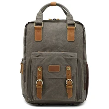 CAREELL C272 Canvas Digital SLR Photo Backpack Durable Photographer Padded Camera Bag for Camera Lens Flash Tripod Charger 272