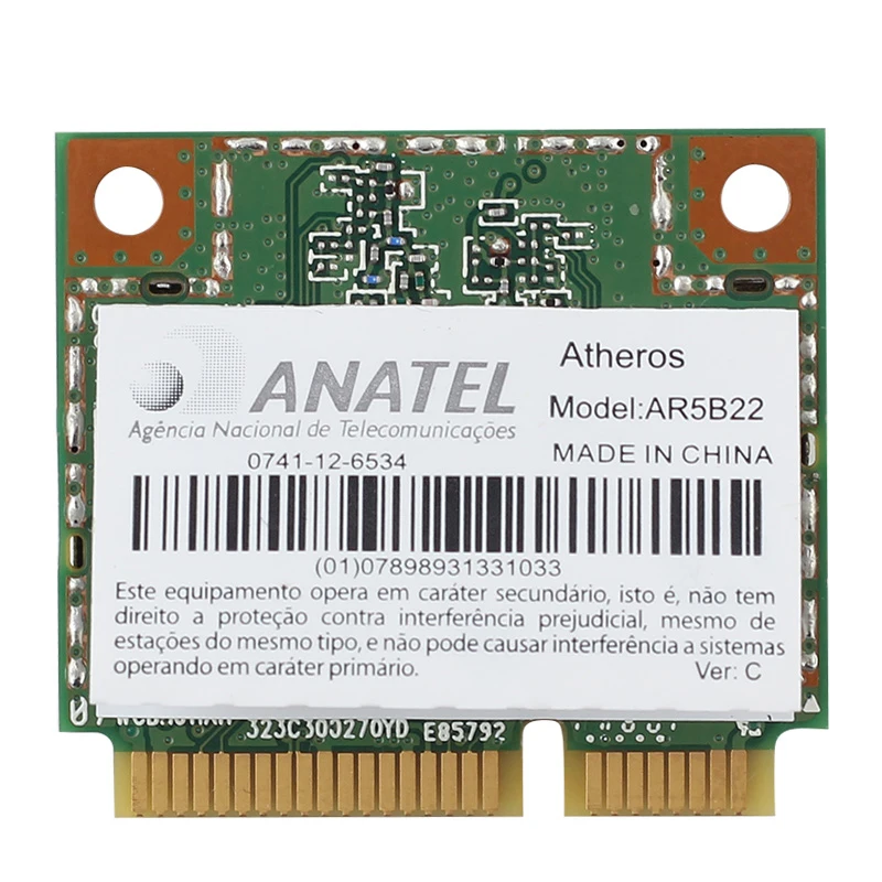 Двухдиапазонная Беспроводная WLAN мини Pci E Wi Fi карта Atheros AR5B22 300 Мбит/с адаптер с