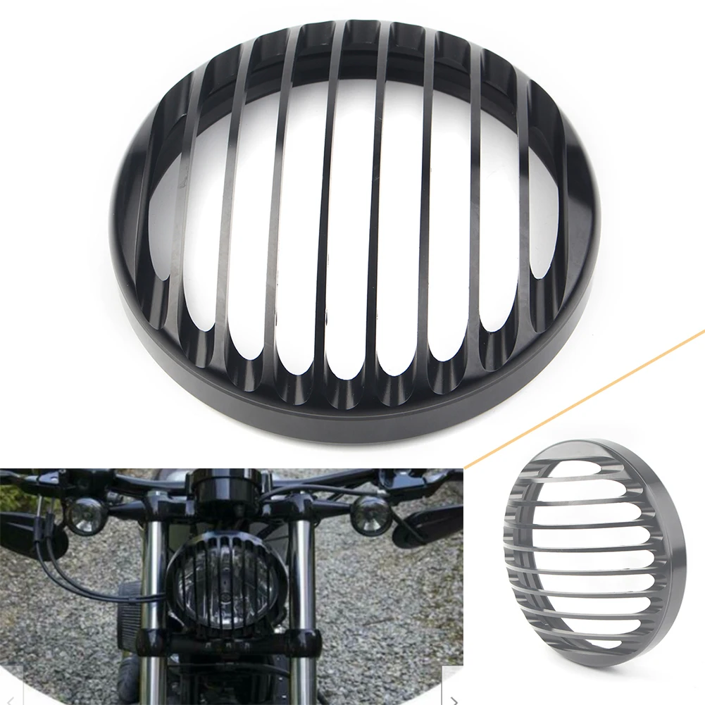 

Обложка для передней фары мотоцикла 3/4 дюйма для Harley Sportster XL 883 1200 XL883 XL1200, ЧПУ, алюминий