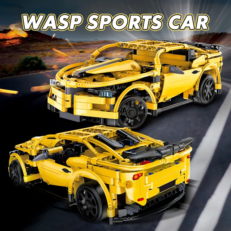 

CaDa City Small Particles 419PCS High-Tech Remote Control Sports Cars Model C51008 Electric Building Block Toy Car Boy Gift