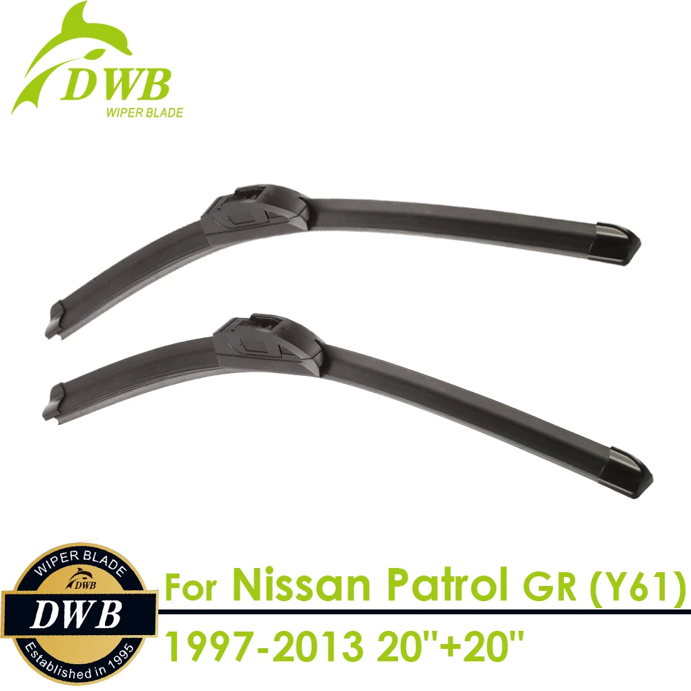 Стеклоочистители для Nissan патруль GR (Y61) 1997 2013 20 + дюймов 2 шт. Бесплатная доставка