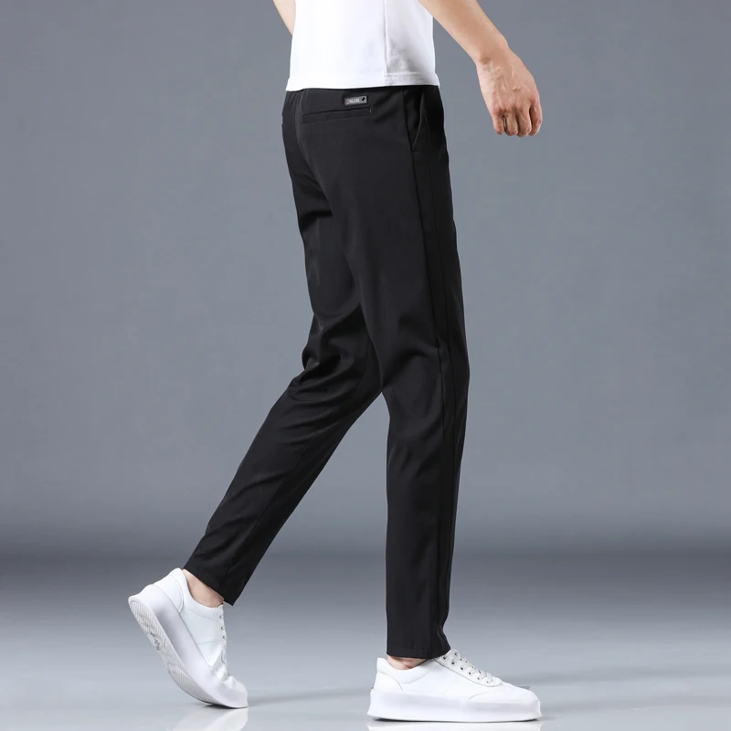 Брюки Jantour Мужские приталенные Брендовые повседневные модные штаны джоггеры 6