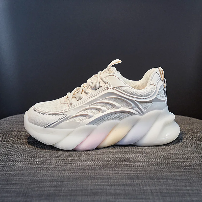 

Genuine Leather Designer Shoes Women Sneakers Platform Woman Fashion Tennis Femme 2021 Chunky Sneakers Women Shoes Woman Baskets