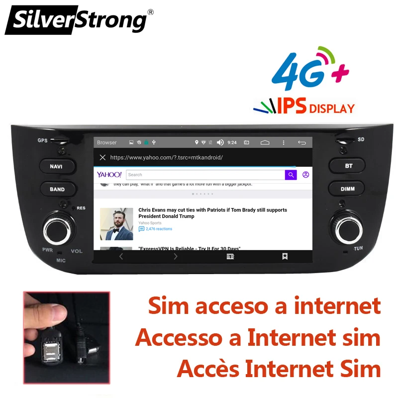 SilverStrong DSP Android радио для Grande Punto Linea Авторадио автомобильный мультимедийный плеер