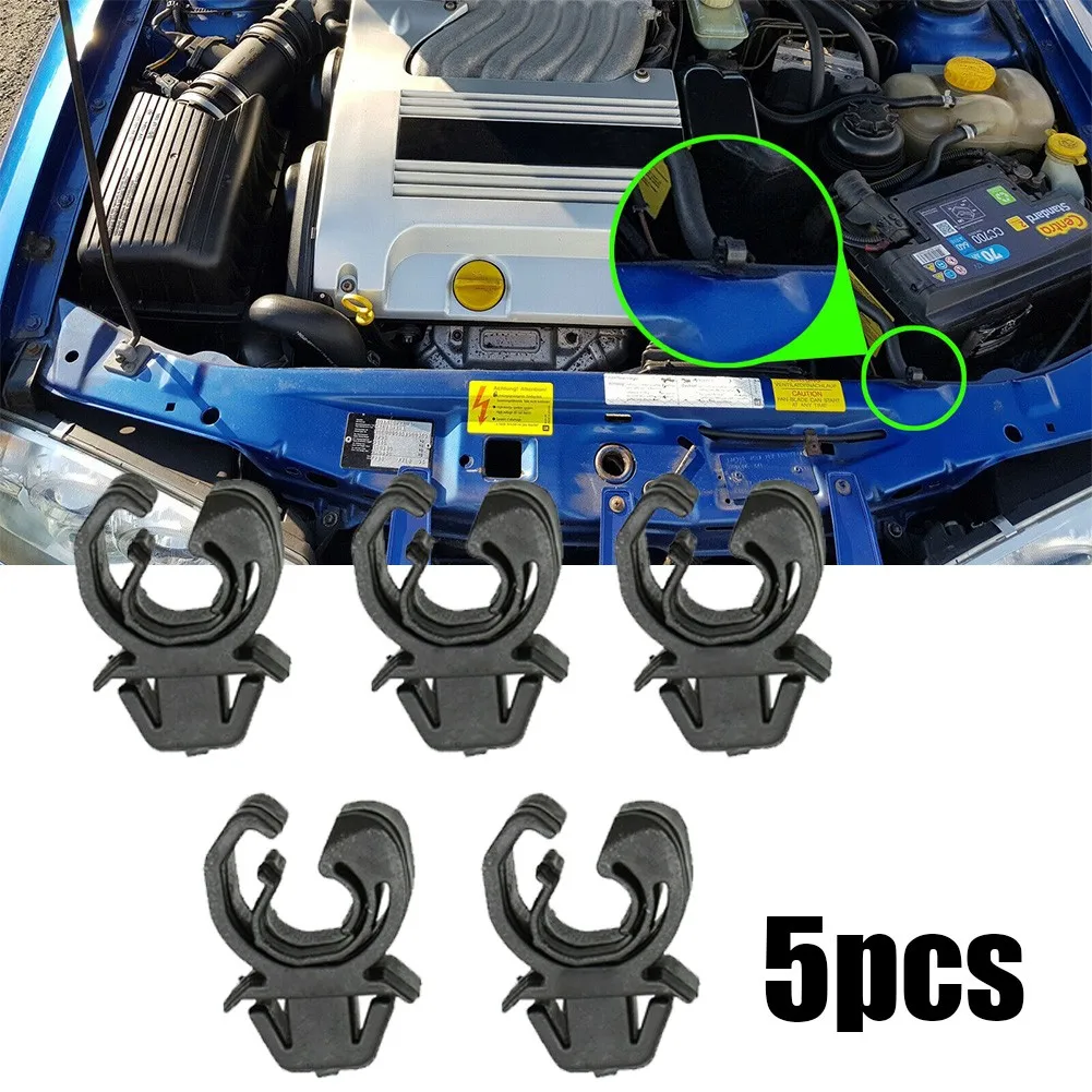 

5pcs Black Plastic Car Hood Bonnet Rod Clip Clamp Holder For Vauxhall Meriva A 2003-2010 Interior Accessories Car Clips