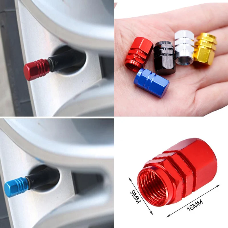 Колпачки клапанов для автомобильных и мотоциклетных шин алюминиевые колпачки