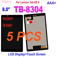 5 pcs aaa 8 lcd for lenovo tab e8 8 tb 8304 tb 8304 tb 8304f1 tb 8304f lcd display touch screen digitizer glass assembly