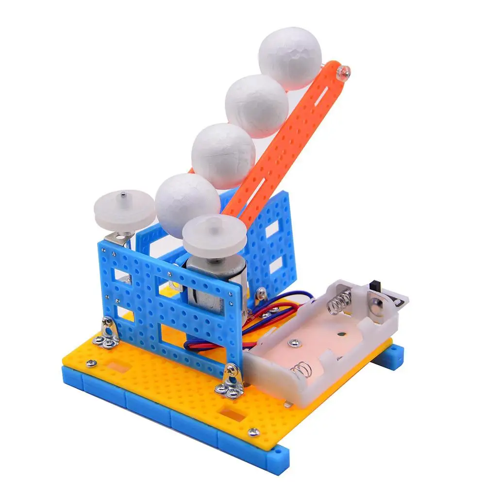 

DIY Automatic Ball Pitching Machine Toy School Education Science Model
