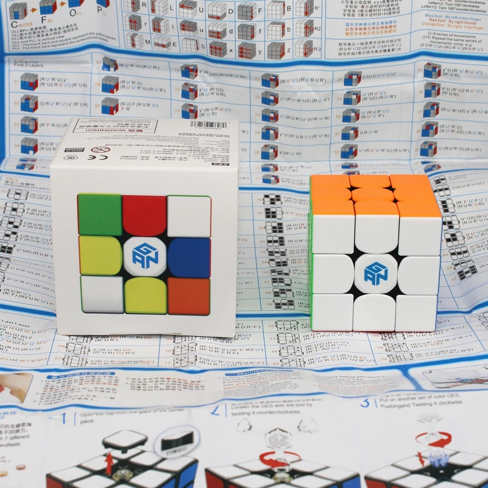 GAN 356 RS 3x3x3 кубик рубик магический куб Stickerless головоломка профессиональный