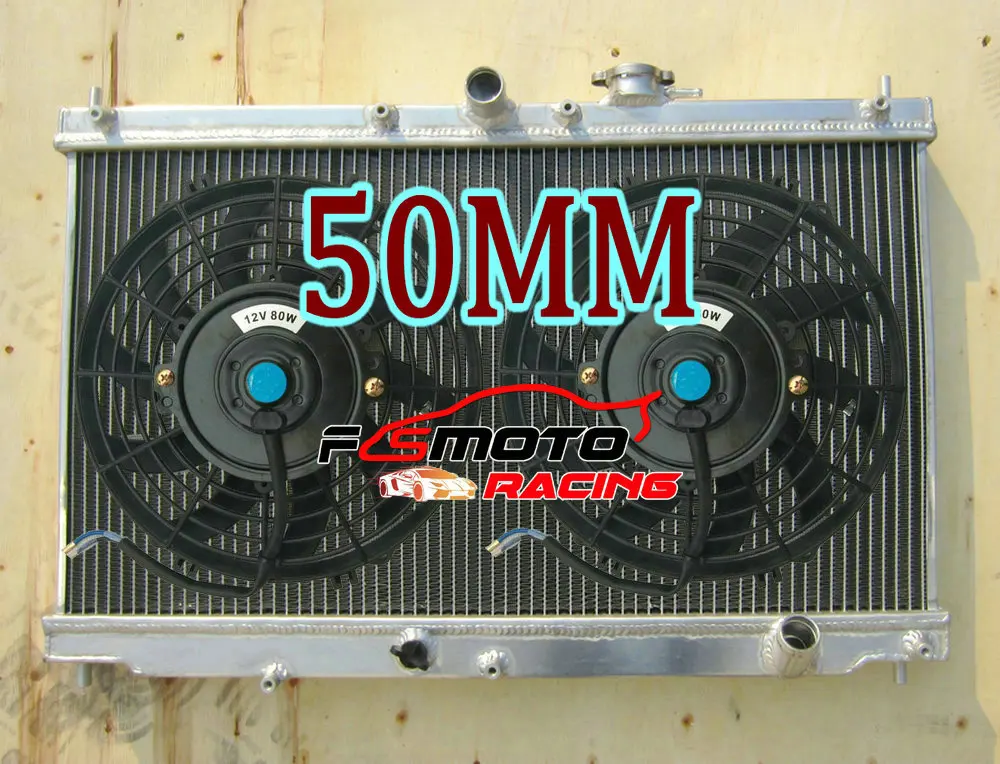 Алюминиевый радиатор + вентилятор для Honda Accord CB Prelude BB F22/H23 1996 ручная работа 2 л L4 1991