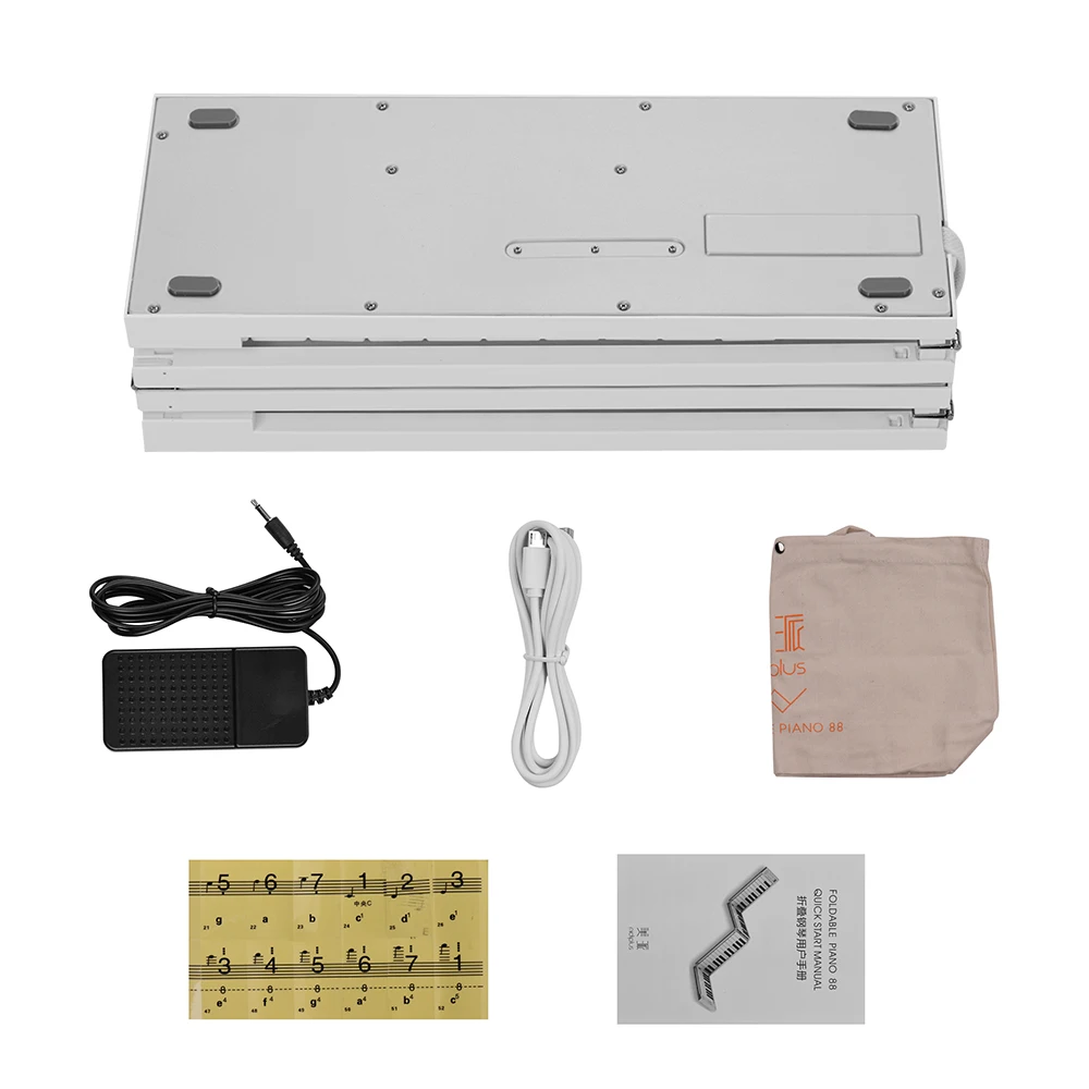 MIDIPLUS 88 клавишные складной электронного фортепиано Портативный клавиатура 128