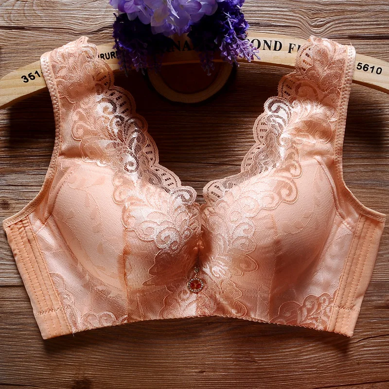Бюстгальтер женский без косточек кружевной бюстгальтер пуш-ап майка размера