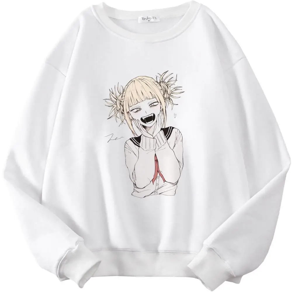 

Уличная одежда My Hero академия, свитшот, Повседневная Женская толстовка с принтом в готическом стиле, панк, худи в стиле Харадзюку, повседневн...