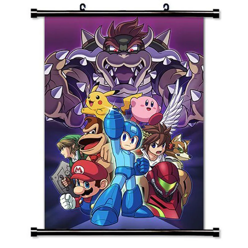 

Game Mario Hanging Scroll Painting Home Bedroon Decorative Wall Painting (40x60cm)