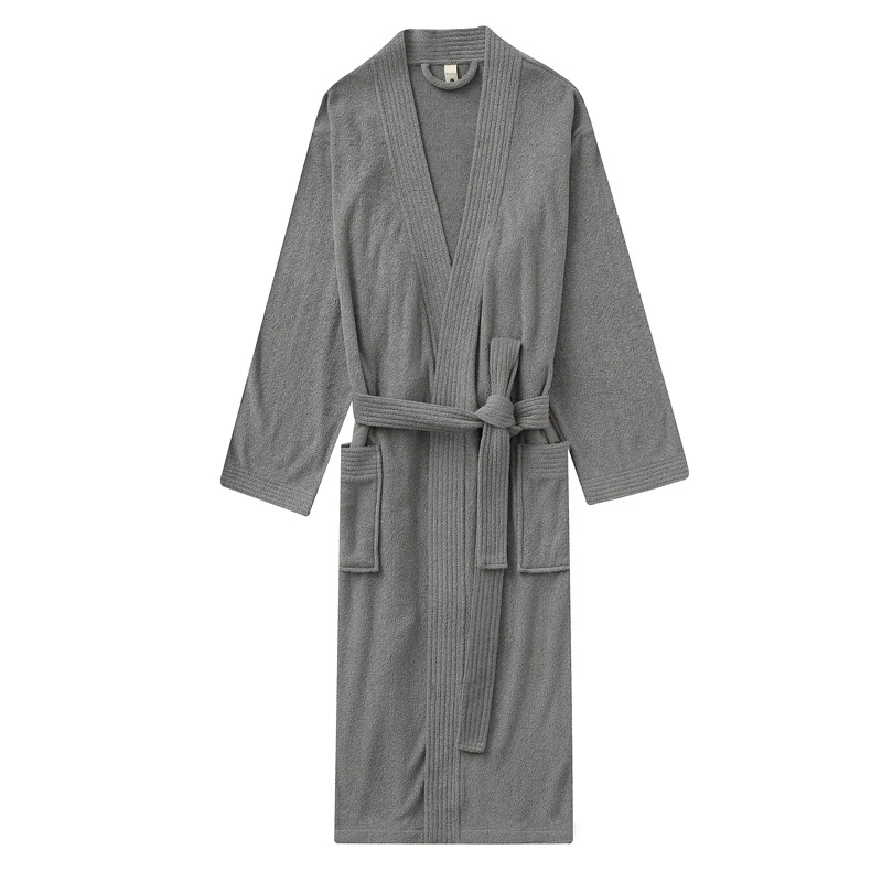 

Women's Autumn Nightgown Night Dress New Thin Sleep Robe Home Wear Warm Long Sleeved Belt Bathrobe