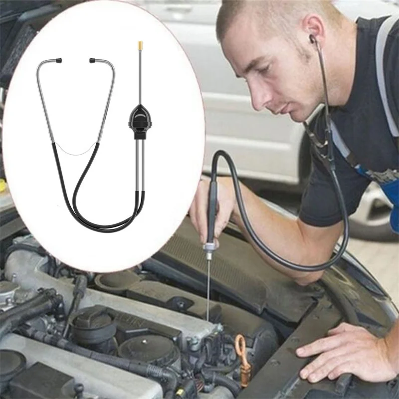 

Car Stethoscope Car Engine Cylinder Professional Block Diagnostic Tool Cylinder Car Engine Car Hearing Tool Noise Stethoscope