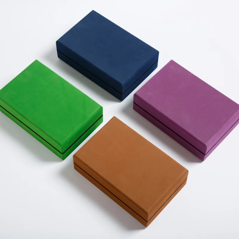 

Color high-density yoga brick new environmentally friendly fitness brick yoga auxiliary products TPE yoga brick