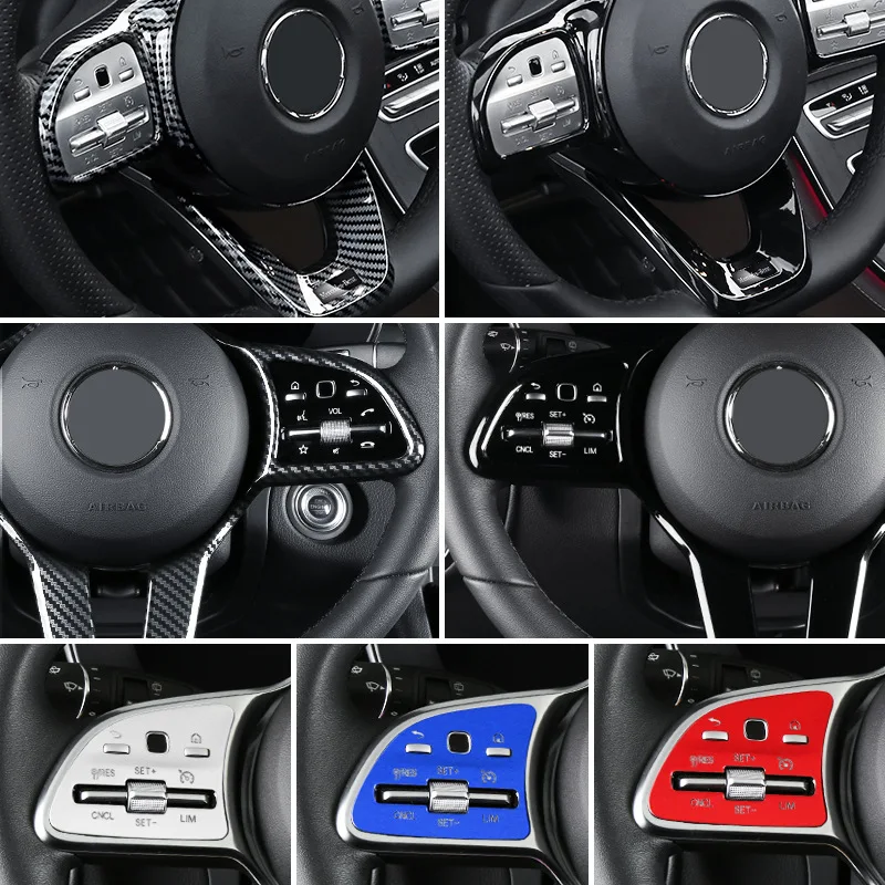 Для Benz class C260/E300L/GLB C200L/GLE/GLC ABS углеродное волокно Автомобильная Кнопка рулевого