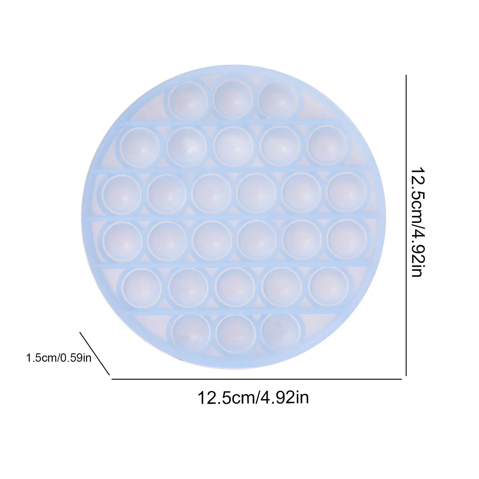 

Unisex Push Bubble Fidget Sensory Toy Autism Special Needs Stress Reliever Night Glowing Sensory Educational Decompression Toy