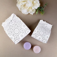 2050pcs packaging flower boxes packing bags wedding favor gift box candy dragees baptism baby shower chocolate wrapping paper
