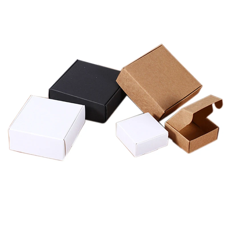 10 шт./лот 14 размеров винтажная коробка из крафт бумаги Картонная Коробка для мыла