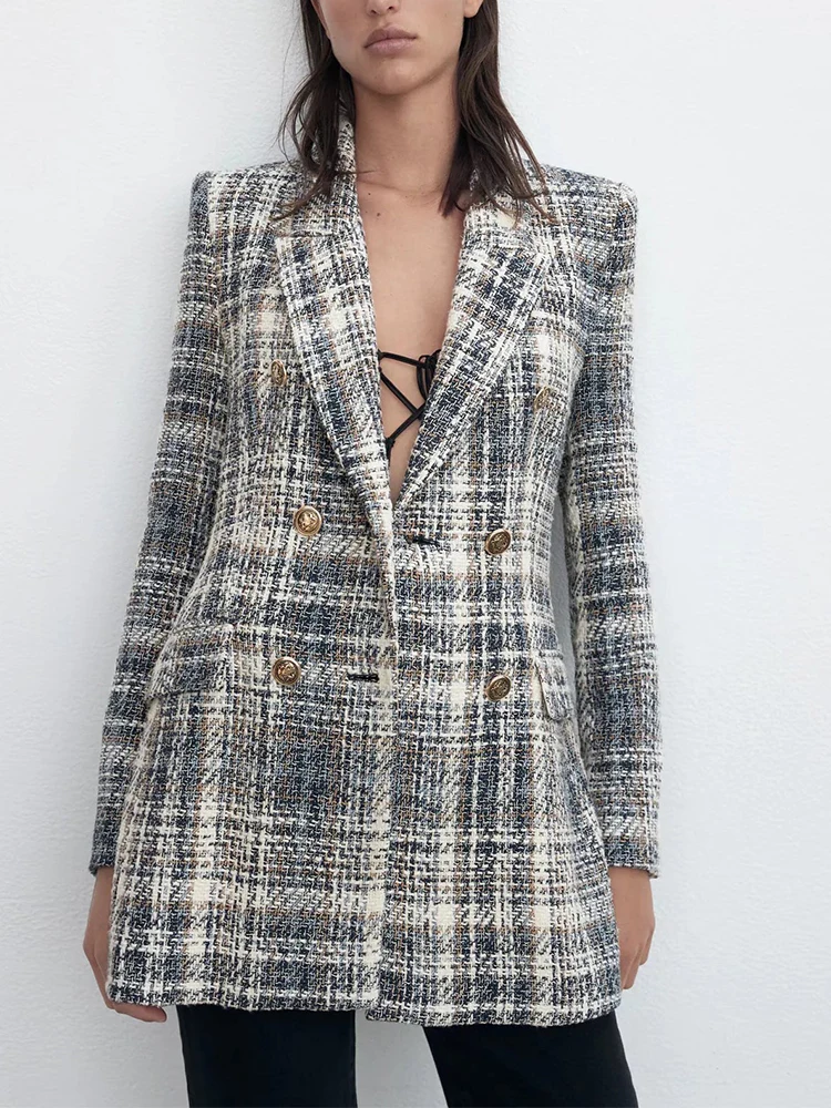 

ZA autumn new women's clothing British OL wind casual small fragrance style sub-textured casual suit jacket