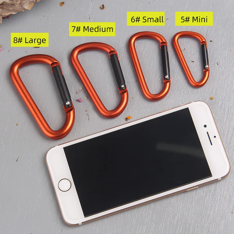 2 шт. карабин для ключей маленький алюминиевый держатель уличные аксессуары