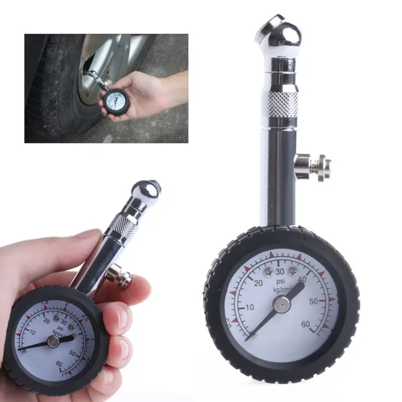 

New Car Vehicle Automobile Tire Air Pressure Gauge 0-60 psi Dial Meter