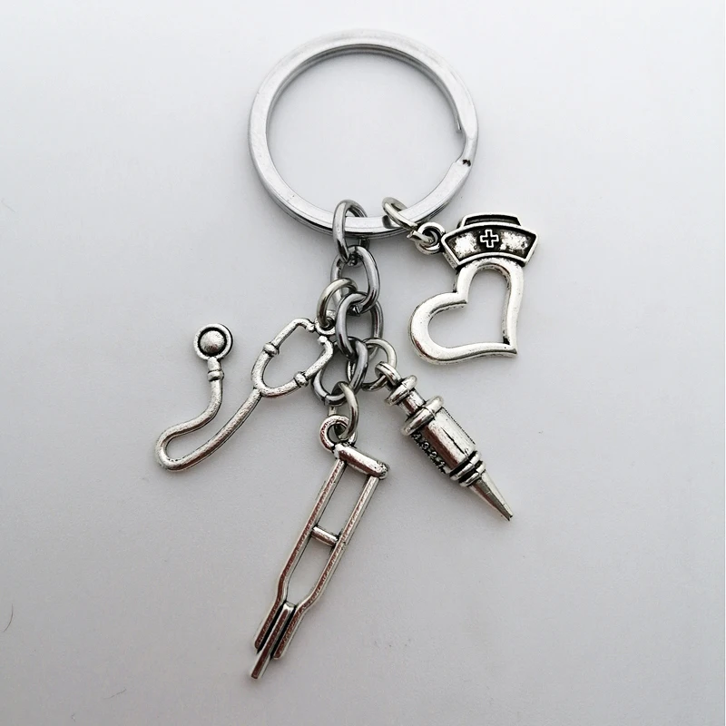 Шапочка медсестры шприц костыль брелок-стетоскоп Медсестра Медицинский ящик