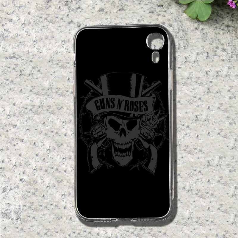NO.8 Guns n Roses мягкий чехол для мобильного телефона из ТПУ чехол для Iphone 4, 4S 5 5S SE 5C 6 6S 7 8 Plus X XS XR максимальный чехол - Цвет: NO.8