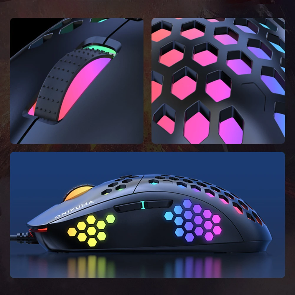 

Professional Gamer Mice Computer Luminous 6-Gear DPI Adjustable Wired Mouse USB Gaming Mouse Computer Accessories