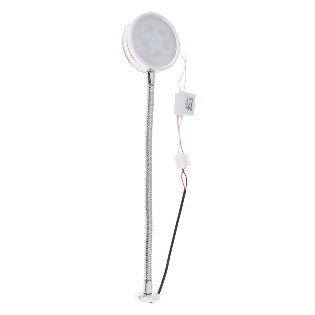 

LED Map Reading Light 5W with Flexible 300mm Tube for Motorhome Boat RV Camper