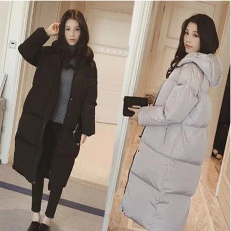 Женская хлопковая куртка черного и серого цвета теплая однотонная на подкладке