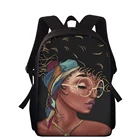 Школьные ранцы Cusotmzied для девочек в Африканском и американском стиле с принтом для подростков, 15 дюймов, детские сумки для книг, школьные ранцы для студентов, рюкзак
