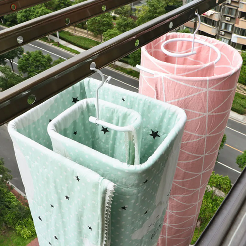 Сушилка для простыни спиральная вешалка одежды крючок одеяла вращающаяся