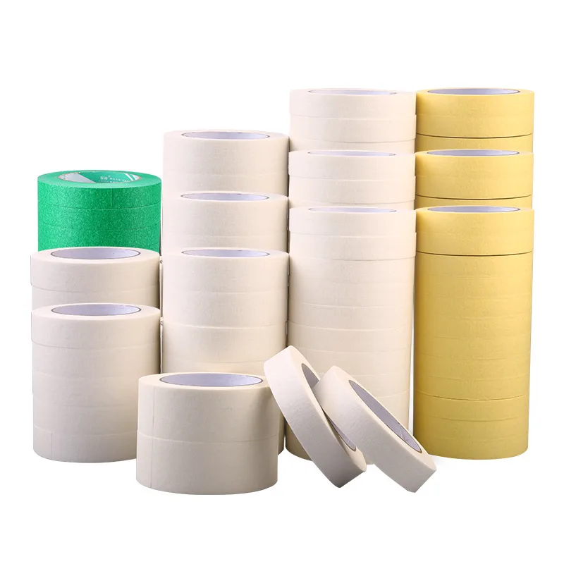 

1 Piece of 10mm-50mm/20m Pure White Yellow Primary Color Decorative Paper Writable Self-adhesive Washi Masking Tape Supplies
