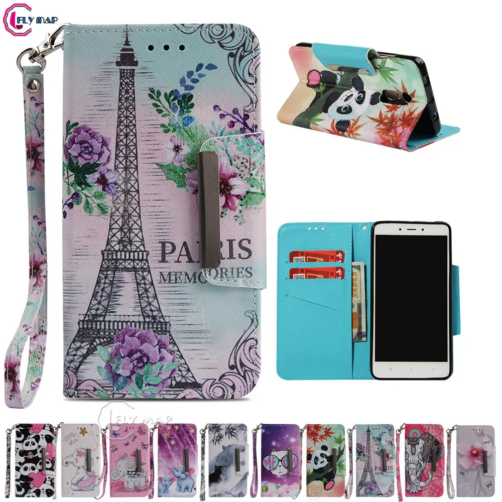 Бумажник большой чехол для Xiaomi Redmi Note 4 Note4 Pro флип мобильный телефона 4X X4 Note4X Coque