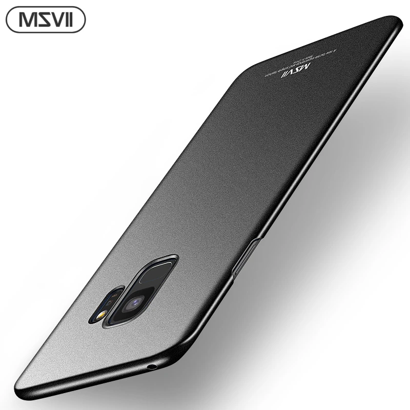 Чехол Msvii для телефона Samsung S9 Матовый Жесткий чехол Galaxy Plus роскошный Ультратонкий
