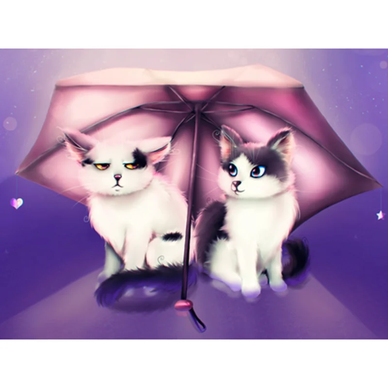 Полностью квадратные круглые алмазы 5D алмазная вышивка сделай сам с двумя