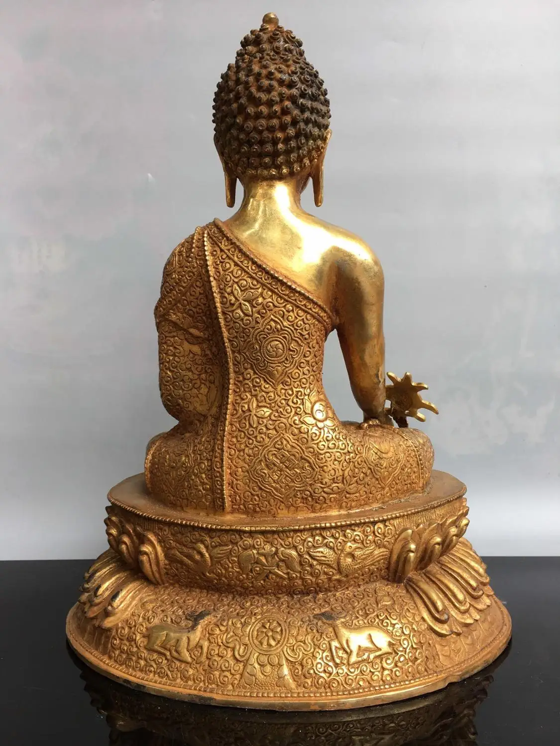 

wedding decoration China wealth auspicious Red Guanyin Buddha Statue Guanyin Bodhisattva Statue Golden Boy Jade Girl Statue