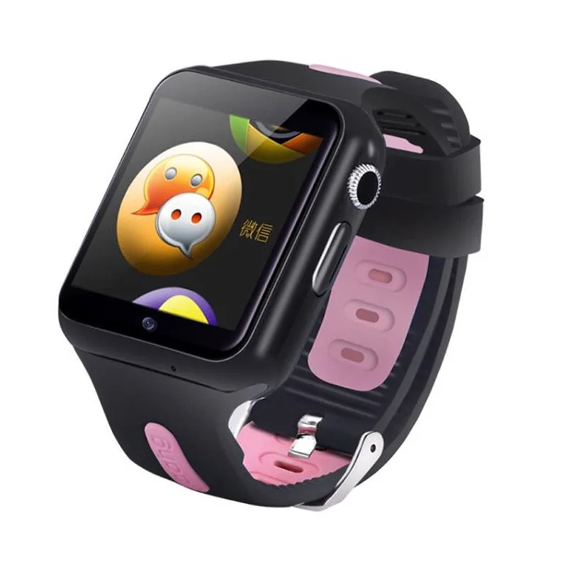 black and pink Удаленная HD камера Умный безопасный gps LBS трекер расположение искатель SOS Вызов анти-потеря монитор V5K часы наручные часы для детей студентов - Цвет: black and pink